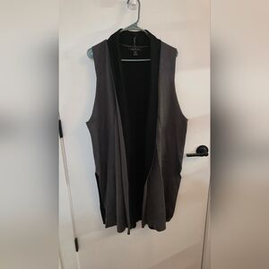 Women's Gray Sleeveless Jacket